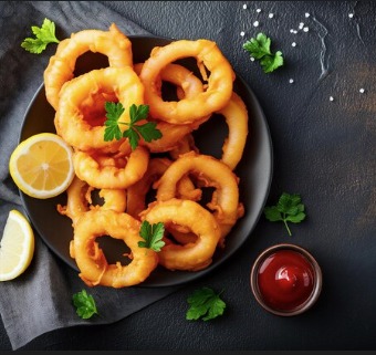 Battered Squid-Based Rings【400g】