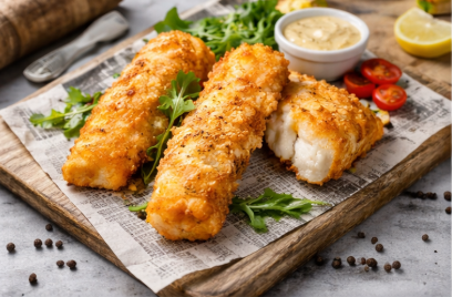 Tempura Black Pepper Fish Fillets 【425g】