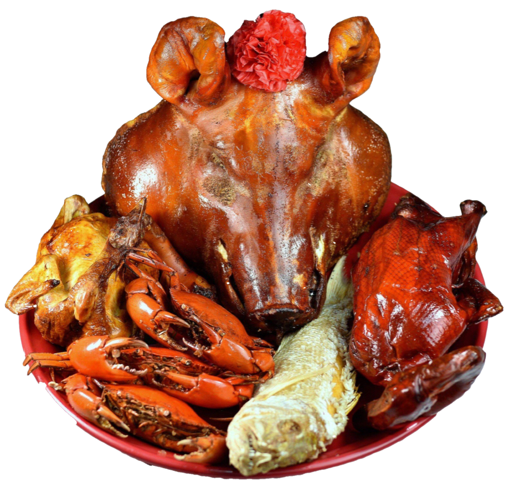 Ngor Seng五牲- 叉烧（ 烧鸭+烧鸡+叉烧 500g+鱼+螃蟹 3pcs )