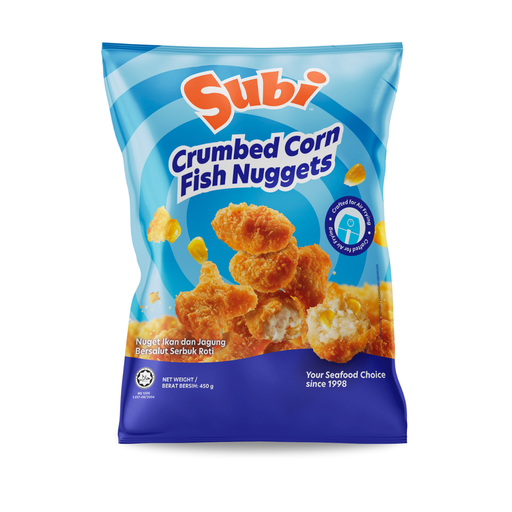 Crumbed Corn Fish Nuggets 【450g】