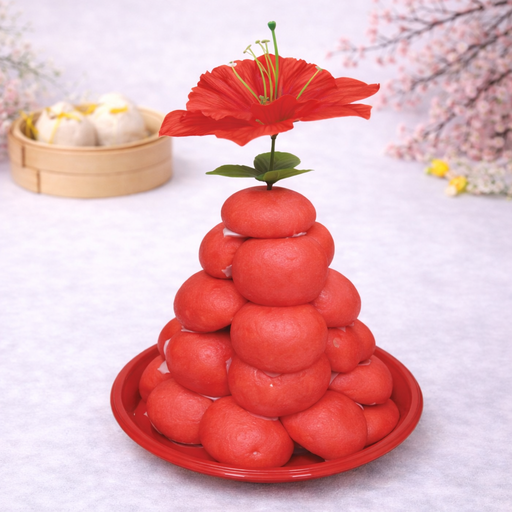 Red Bun- 20pcs【Lotus Paste】